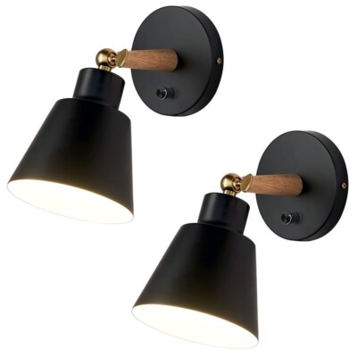 Wall Light fixtures Nordic Wall Sconce Lamps Macaron Edison Copper lamp 2Pack