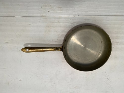 Set of 3 Tagus Copper 6, 8, 10” Fry Pan Skillet Brass Handle Portugal - Picture 5 of 10