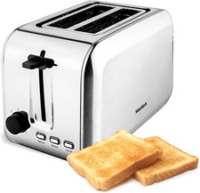 2 Slice Toaster Stainless Steel 750 W, Two Slice Toaster - Silver