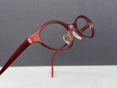 Jean Lafont Brille Damen Rund Oval Rot 100 titan Trianon NP 399  Vollrand