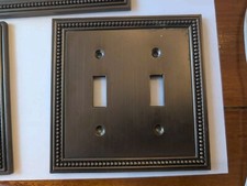Beaded Oil Rubbed Bronze Outlet And Switch Se...