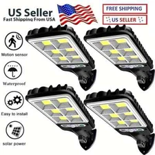 8PCS Outdoor Solar Wall Light LED Motion Sensor Bright Flood Street Lamp 3 Modes