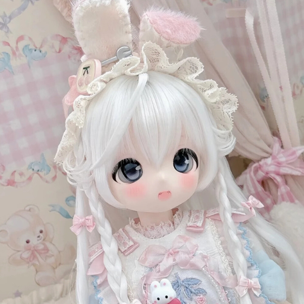 BJD Doll 1/6 SD Resin Joints Bare Doll Lovely Cartoon Girl Eyes