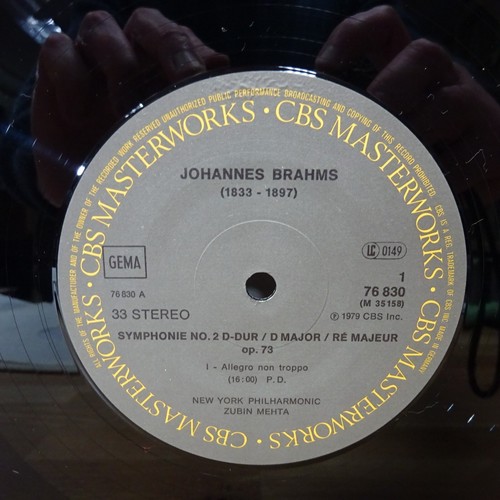 76830 BRAHMS Symphony no 2 NEW YORK PHIL ZUBIN MEHTA CBS STEREO LP EX+ - Picture 5 of 6