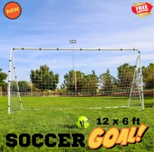 Arco Marco De Futbol Soccer Porteria Con Malla Para Niños Y Grandes 12 x 6 Pies