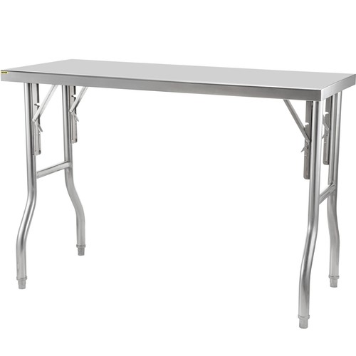 VEVOR Tavolo da Lavoro per Cucina Acciaio Inox Gastronomia Tavolo 1220 x 610 mm - Imagen 11 de 12