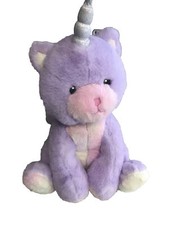 FAO Schwarz Glow Brights Kittycorn 15" Plush Unicorn Cat 2020 Toy Plush w/Sound
