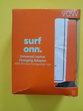 Surf ONN 90W Universal Laptop Charging Adapter 10 Interchangeable Tips.