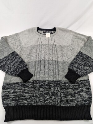 Vintage New Dead Stock 90s Sweater Graphix Stardust Cable Knit Sweater 3XL 