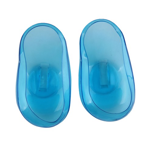 2PCS Blue Clear Silicone Ear Cover Hair Dye Shield Protect Salon Color - Afbeelding 5 van 8