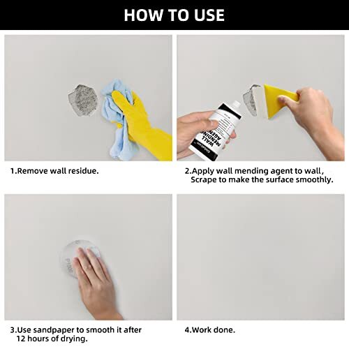 Drywall Patch Repair Kit,2 Pack Wall Mending Agent, Spackle Wall Repair Paste - Picture 3 of 7