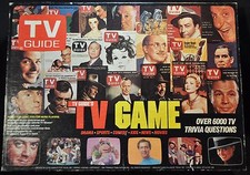 VINTAGE 1984 TV GUIDE TRIVIA BOARD GAME Original Complete Retro Television