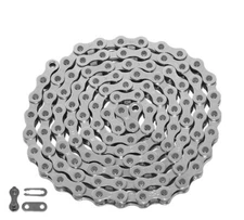 KMC Single Speed BIKE CHROME Chain 1/2 x1/8 x112 LINK Cruiser FIXIE BMX.