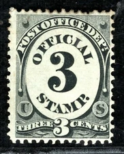 USA OFFICIAL Stamp  *POST OFFICE* 3c 1873 Mint MM{samwells-covers} LGREEN153