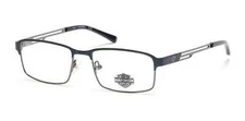 Harley Davidson HD0138T Blue 091 Metal Optical Eyeglasses Frame 50-16-140 RX HD