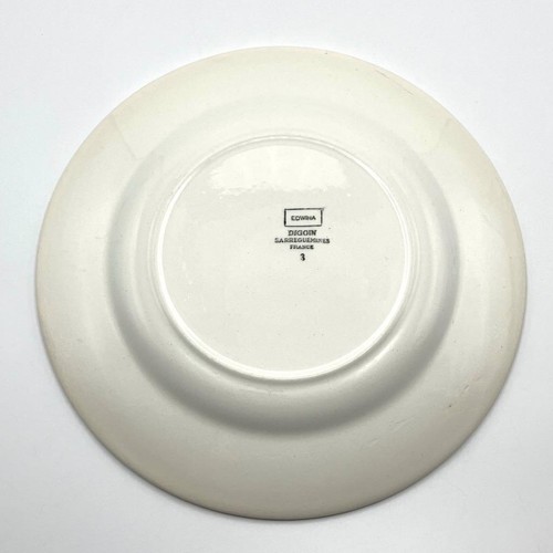 2 platos de ensalada floral rosa y oliva Digoin Sarreguemines Francia Edwina 23 cm - Imagen 8 de 10