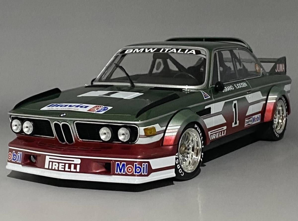1/18 MINICHAMPS BMW 3.0 CSL Italia Grano Joosen #1 Green w