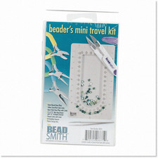 Beaders Mini Travel Kit Color-ID Set with Bead Board - Essential Tools for Jewel