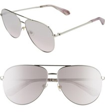 Kate Spade Women's Aviator Sunglasses Isla Violet Gradient Lens 61mm NWT 160