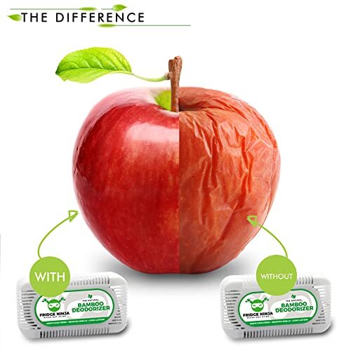 Fridge Ninja Natural Fridge Fresheners (2 Pack) - Unscented Charcoal Fridge - Picture 2 of 6