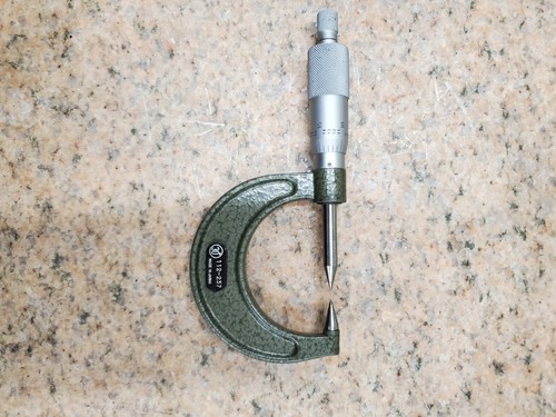 Mitutoyo 112-237 Point Micrometer - 0-1" Inch - 30 Deg Carbide - Picture 3 of 5