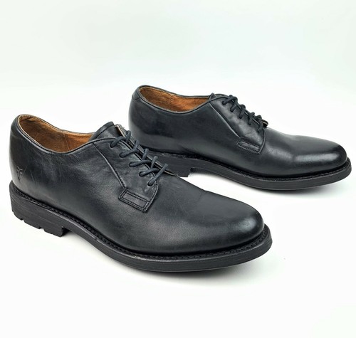 Bowery Black Leather Oxford sz 