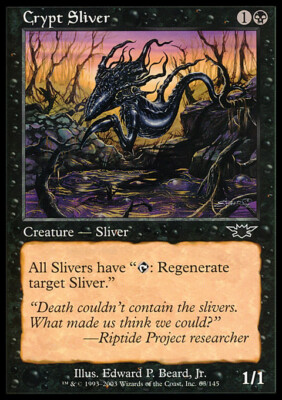 MTG Magic the Gathering Crypt Sliver (63/145) Legions LP