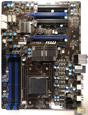 MSI 970A-G43, AM3+, AMD Motherboard DDR3 Motherboard [BROKEN/FOR PARTS]