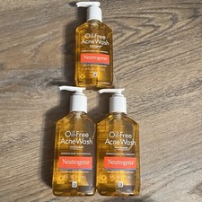 X3 Neutrogena Acne Face Wash Oil Free Salicylic Acid 2 Treatment 6oz EA 11/2025