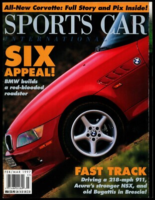 FEB/MAR 1997 SPORTS CAR INTERNATIONAL MAGAZINE, BMW Z3, '97 CORVETTE, RUF CTR2