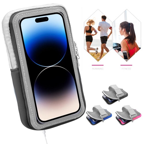 Gym Running Jogging Cell Phone Holder Pouch Arm Band Key Bag Sports Armband Case