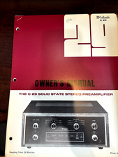 ORIGINAL McINTOSH C-29 C29 Instruction OWNERS MANUAL USER GUIDE ORIGINAL 