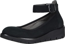 NEW 170 SZ 8 M Earth Shoes Zurich Sion Women's Mary Jane Black LEATHER