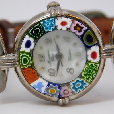 Vintage Venice Mop Dial Murano Glass Watch Works New Battery Set of 3 Murano Glass (venice) Women main image 3