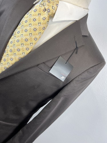Blazer cappotto sportivo uomo J.Ferrar cotone marrone nuovo con etichette vestibilità moderna taglia 38 S - Foto 4 di 12