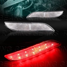 Clear Lens 24-smd Led Rear Bumper Reflector Brake Lights Fit 18-21 Toyota Camry