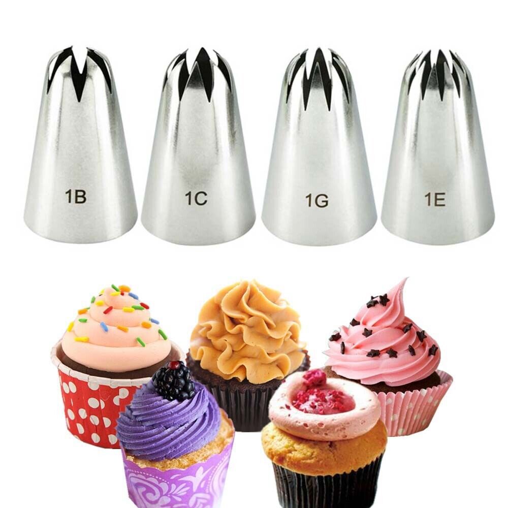 Large Icing Piping Nozzles For Decorating Baking Cookie Cupcake ...