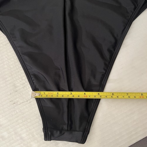 Wild Fable Women’s M (8-10) Black High Leg Cheeky Scoop Back One Piece Swimsuit - Picture 6 of 14