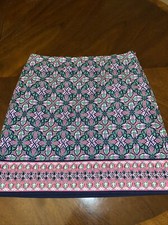 Ladies Talbots Pink and Green Skirt Size 8 Free Shipping A1