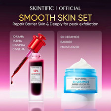 SKINTIFIC 2pcs SMOOTH SKIN SET - Acid Peeling Solution  5x Ceramide Moisturizer