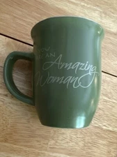Abbey Gift You Are An Amazing Woman Coffee Mug Proverbs 31:29 Green
