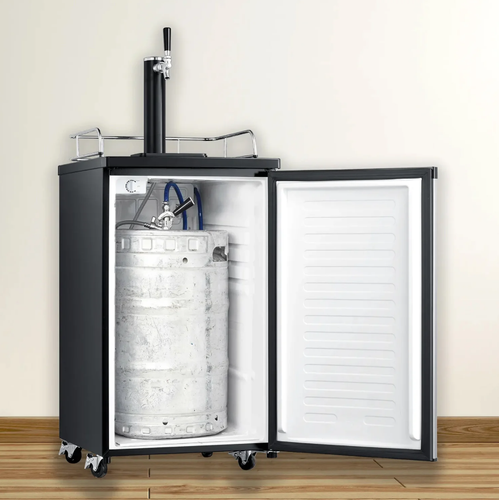 4,9 Cu. ft Single Tap Kegerator frisch kalt Fass Bier Innenraum LED Beleuchtung neu - Bild 2 von 8