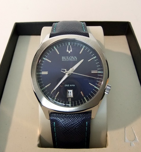 bulova accutron blue dial