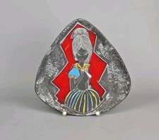 50s60s Keramik Teller Wandteller Ceramica S.A Spain Design Mid-Century Deko