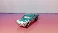 2007 HOT WHEELS ALL STARS '67 PONTIAC GTO TEAL WITH WHITE FLAMES LOOSE