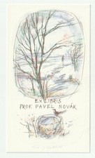 JIRI MADLO: Exlibris für Pavel Novak