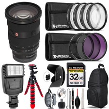 Sony Fe 24-70mm F/2.8 Gm Ii Lens + Flash +  Tripod & More - 32gb Accessory Kit