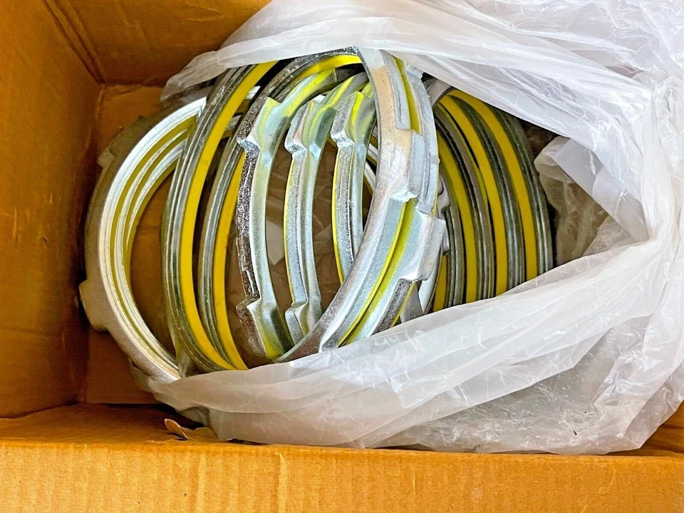 Arlington SL600 6" Acero Sellado Tuercas Chapado Acero PVC Moldeado Sello Paquete de 6 Foto 4 de 4