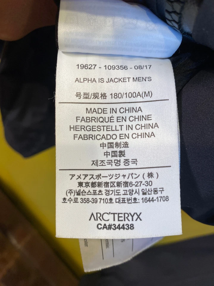 Arc'teryx Alpha IS Gore-Tex jacket, black, men's medium - Image 3 of 4