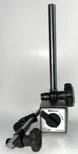 MITUTOYO FINE ADJUSTMENT INDICATOR POSITIONER AND HOLDER WITH BASE 130LB MAGNET